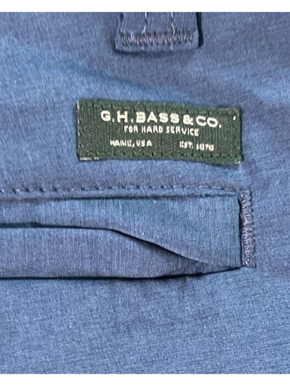 GH Bass & Co. Shorts Mens 33W X  10L (39X10) Blue Dress Golf Preppy Summer